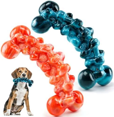 WOWBALA Dog Toys for Aggressive Chewers - Super Chewer Dog Toy for Large Dogs - Durable Tough Chew Toy - Indestructible Dogs Toys for Medium, Large Breed
