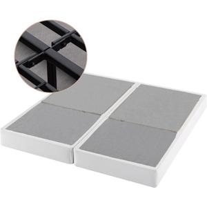 ZINUS 9 Inch No Assembly Metal Box Spring, Cool Mattress Foundation, Sturdy Metal Structure, Split King, White