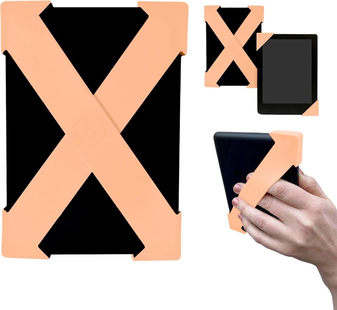 Strapsicle Hand Strap for Kindle Basic Gen 11 (2022) & Kobo Nia  Lightweight Grip for 6" E-Readers  2 Pack, Small - Peach (Small - Kindle Basic Gen 11)