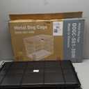 Sweetcrispy 30 Inch Single Door Dog Crate, Metal Pet Kennel with Secure Lock, Foldable Design, Removable Tray for Easy Cleaning, Portable Puppy Cage for Small Dogs, Ideal for Training & Travel (30.31"L x 17.91"W x 19.49"H)