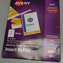 Avery Customizable Name Badge and Ticket Inserts, 6" x 4.25", White, 100 Printable Name Tag Inserts with Tickets (8522)