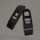 Karltys Window Switch Panel Cover Trim for 2015-2023 Dodge Challenger Accessories Carbon Fiber Car Window Control Switch Button Cover Door Lock Switch Trim 2PCS