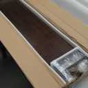 Dual Monitor Stand, 35.4 Inch Monitor Stand Riser for 2 Monitors, 2 Tiers Wood Desk Shelf with Storage, Desktop Organizer Stand for Computer, Laptop, Printer, TV (Black Walnut)