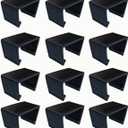 12 Pieces Outdoor Patio Furniture Clips for Wicker Sectional Couch Sofa Furniture Clips Wicker Rattan Furnitures Connector Wicker Chair Clamps Fastener Black