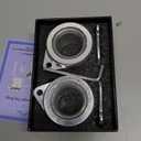 Aluminum Flag Pole Rings, Tangle Free Flagpole Rings with Bearing Design, 360 Rotating Flag Rings for 0.75-1.02 Inch Diameter Flagpoles, 2 Pack Flag Pole Rings and Hooks(2 PCS, 1", Silver)