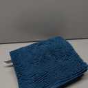 OLANLY Bathroom Rugs 30x20, Extra Soft Absorbent Chenille Bath Rugs, Rubber Backing Quick Dry, Machine Washable Bath Mats for Bathroom Floor, Tub and Shower, Home Decor Accessories, Peacock Blue