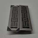 2x10 Inches 2 Pack Heavy Duty Walkable Floor Register Easy Adjust Air Supply Lever Floor Vents - Seattle Design - Vent Cover for Home Floor - Satin Nickel