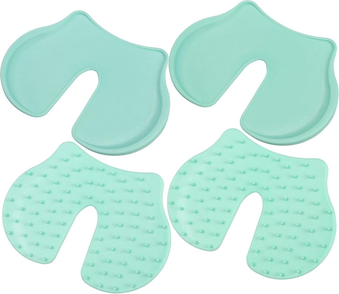 4Pcs Shot Pain Reducer Set,Shot Helper Pain Blocker Device,Reusable Shot Pain Blocker Device, Lightweight Immunization Shot Blocker for Kids and Adults(Light Green) (Blue)