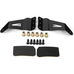 KIMISS Curved LED Light Bar Brackets, 52in 1 Pair of Upper Windshield Metal Lamp Support Bracket for Ford F250 F350 4WD 2WD 19992015