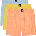 Nautica Men's Classic Cotton 3-Pack Woven Boxers, S