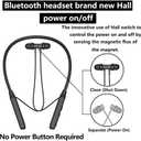 Neck Headphones Wireless BluetoothV5.2 with Microphone Neckband Bluetooth Headphones35 Hours of Playtime in-Ear Neckband Earbuds no Power Button IPX7 Sweat-Resistant deep bass (Y8H)