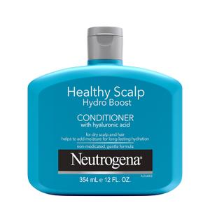 Neutrogena Moisturizing Healthy Scalp Hydro Boost Conditioner for Dry Hair and Scalp, with Hydrating Hyaluronic Acid, pH-Balanced, Paraben & Phthalate-Free, Color-Safe, 12 fl oz (12 Ounce (Pack of 1))