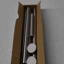 Shower Curtain Rod, 1" Diameter Heavy Duty Tension Shower Rod, Non Slip Adjustable 28-74 inch No Drill Shower Curtain Rods Spring Tension For Bathroom, Shower Stall, No Rust, Brushed Nickel