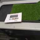 Ottomanson Artificial Grass Puppy Potty Training Pad with Tray, 15" x 30" Reusable Pee Pad for Small Pets and Dogs