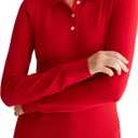 Aeropostale Women's Aero Uniform Polo Long Sleeve (L)