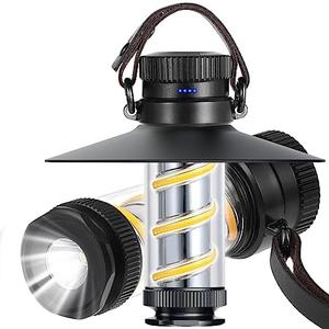 LED Camping Lantern Rechargeable - Portable Flashlight Lanterns with 1000LM IPX5 Waterproof Survival Kit Emergency Tent Light for Indoor Outdoor Hurricane Hiking Fishing Home Power Outages