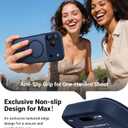 2 x Magnetic for iPhone 17 Pro Max Case, Full Camera Protection, Compatible with MagSafe, Military-Grade Shockproof, Anti-Slip, Matte Slim Cover for i Phone 17 Pro Max Phone Case 6.9", Blue