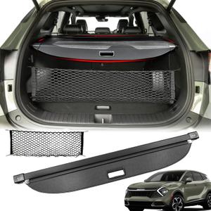 Cargo Cover for Kia Sportage 2026 2025 2024 2023 Accessories,Carbon Fiber Texture Retractable Trunk Cover Privacy Screen Security Shield Shade for 2023-2025 2026 Kia Sportage Accessories