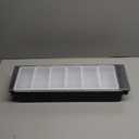 CHICIRIS Detachable Condiment Caddy with Transparent Lid, Durable Bar Garnish Container for Vegetables, for Snacks, Plastic, Black, 4 X Inner Compartment (6 Compartments)