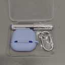Woyinger for Airpods 4th Case Cover, Soft Silicone Case with Cleaner Kit, Keychain, Full Protection for Men and Women, Compatible with AirPods 4th Generation (Lilac) Sky Blue