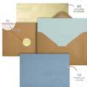 3 x Beautiful Thank You Cards Set of 30 With Envelopes and Stickers - Elegant Blank Cards For Personalized Notes - Perfect Bulk Stationary Set For All Occasions incl. Weddings, Business & Baby Showers