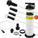 SWANLAKE 7 Liter Pneumatic/Manual Fluid Extractor Pump, Oil Changer Vacuum Fluid Extractor, Oil Change & Fluid Change Tool