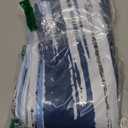 Blue Shower Curtain, Modern Abstract Ombre Blue and Silver Shower Curtain Set with Hooks Waterproof Minimalist Aesthetic Bathroom Curtain, 72x72 Inch