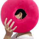 Piercing Pillow for Side Sleepers, Soft and Comfortable Donut Pillow, Ear Pillows with Holes for Ear Pain, Piercing, Pain Relief Sleeping, Pressure Sore, Ear Pressure Relief (Pink)
