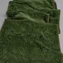 MIULEE Pack of 4 Christmas Couch Pillow Covers 18x18 Inch Moss Green Farmhouse Decorative Throw Pillow Covers with Stitched Edge Soft Chenille Solid Dyed Pillow Covers for Sofa Bed Living Room 18"×18"