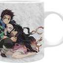 Abystyle Demon Slayer Coffee Mug - Ceramic Anime Mug - Anime Gifts For Men - Novelty Coffee Mug (11-16 Oz) (Tanjiro & Nezuko)