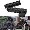 DREAMIZER 25.4MM Motorcycle Handlebar Grips 1 inch Compatible with Honda Shadow Spirit 750 Valkyrie Fury VTX1300 VTX1800 VT400 VT750 VT1100 - Smooth