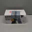 Ourokhome Rotary Cheese Grater Hand Crank, Kitchen Shredder Speed Mandolin Slicer Nut Grinder with Handle and Drum Blades for Cheese, Vegetable, Walnut, Chocolate, Potato, Carrot, 3 Blades, Dark Blue