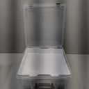 ArtBin 6899AZ Super Satchel Double Deep with Lift-Out Tray Storage Container, Portable Arts & Crafts Organizer with Removable Dividers, Clear