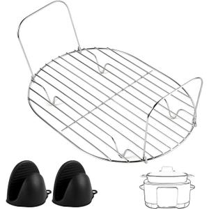 Steam and Roast Rack Compatible with Ninja Foodi Possible Cooker Pro 8.5 Qt MC1000 MC1001 MC1010 Series, Stainless Steel Possible Cooker Accessories for Slow Cooker Crock Pot