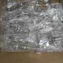 20 Pack Soft Close Cabinet Door Hinges for 1/2" Partial Overlay, 105 Degree Opening Angel, Stainless Concealed Kitchen Cabinet Hinges with Mounting Screws, Manual and Door Bumpers