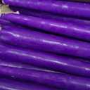 New Burning Formula Unscented Dripless 10-Inch Taper Candles Set of 12 - Purple, for Wedding, Dinner - Smokeless, Long Burning - Hand Poured, Colored Tall Candlesticks - Prpura