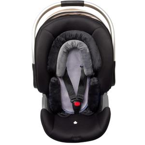 Pro Goleem Breathable 3-in-1 Infant Car Seat Head Support, Soft Infant Car Seat Insert, Carseat Cushion for Toddler, Perfect for Car Seat, Strollers, Swings, Carrier, Bouncer, Black and Grey