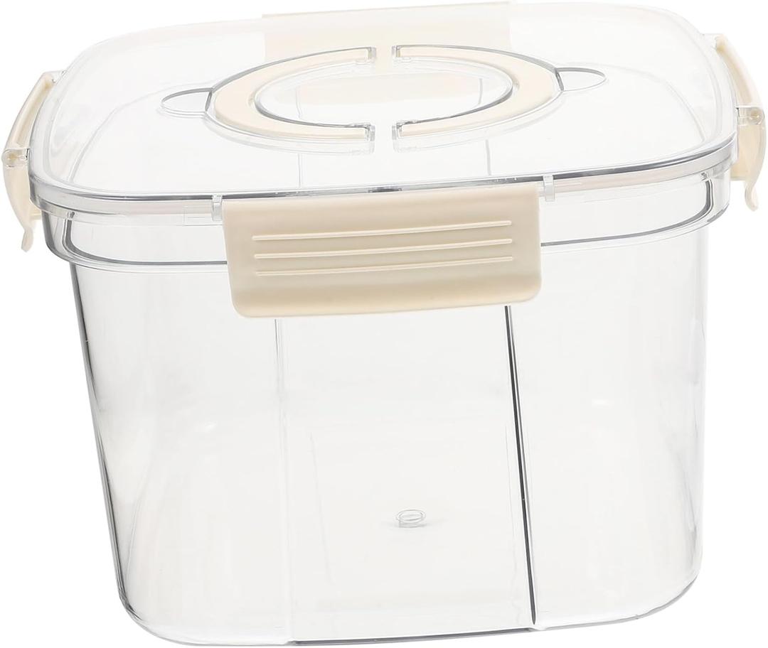 15pounds Airtight Rice Container Measuring Cup Multi-functional Food Storage Bin for Grains Beans and Cereal Large Capacity for Kitchen Organization