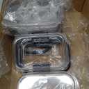 Rubbermaid Brilliance Tritan Plastic Food Storage Containers BPA Free Airtight Lids Ideal for Lunch Meal Prep & Leftovers Set of 5 (3.2 Cup)