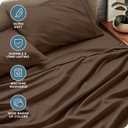 Bare Home Full Sheet Set - 1800 Ultra-Soft Microfiber Full Bed Sheets - Double Brushed - Deep Pockets - Easy Fit - 4 Piece Set - Bedding Sheets & Pillowcases (Full, Cocoa)