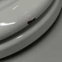 KOHLER K-4647-0 Stonewood Elongated Toilet Seat, Wooden Toilet Seat, White, Fits most elongated toilets, Includes color-matched plastic hinges