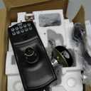 Schlage Camelot Keypad Lock with Lever Handle, Electronic Keyless Door Entry, AutoLock Enabled, Aged Bronze, FE575 CAM 716 ACC