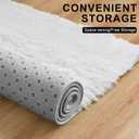 Merelax Soft Modern Indoor Large Shaggy Rug for Bedroom Livingroom Dorm Kids Room Home Decorative, Non-Slip Plush Fluffy Furry Fur Area Rugs Comfy Nursery Accent Floor Carpet 5x8 Feet, Ivory