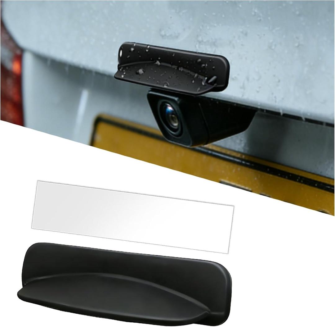 New Backup Camera Rain Shield for Car,Silicone Reverse Camera for Car Rain Shield with Extended Design to Block Rainwater,Self-Adhesive Cars Rear View Backup Cameras Cover