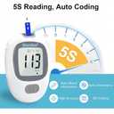 Glucose Monitor Kit, Diabetes Testing Kit, Blood Glucose Meter, 100 Glucometer Strips, 100 Lancets, Test Strips Blood Sugar Meter Glucometer