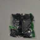 Taokyid 3/8 Inch Inset Cabinet Hinges Matte Black,Offset Self Closing Cabinet Hardware Hinges for Kitchen/Bathroom/Furniture Cabinets & Doors,Flush Face Mount Cupboard Hinges(4 Pack)