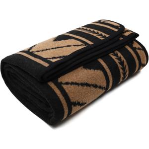 ACUSHLA Merino Wool Camp Blanket - Soft Warm Thick Washable Large Outdoor Camping Travel Throw Blanket All Weather, Sierra Khaki , 79" x63"