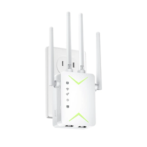 Powerful WiFi Extender Signal Booster, Up to 15,000 Sq Ft & 60 Devices, Whole Home Coverage Internet Repeater Works with Any Router | Plug and Play