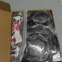 Old Lady Costume Set with Old Lady Wig Granny Dress Old Lady Glasses Grandma Dress Up Outfit