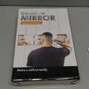 Dripex 3 Way Mirror with Led Lights for Men or Women, 360 Trifold Self Haircut Mirror with Height Adjustable Hooks, for Makeup, Styling, Shaving, Braiding, Dye Hair (White with Led)